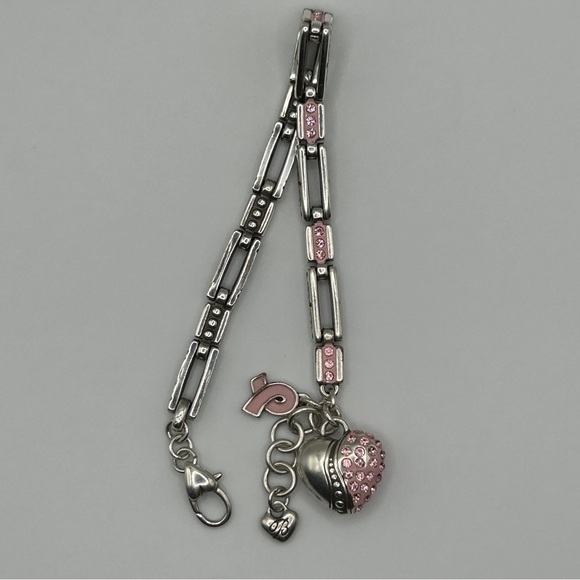 ♥️ Brighton “La Vie” Pink Crystal Bracelet - Picture 1 of 8